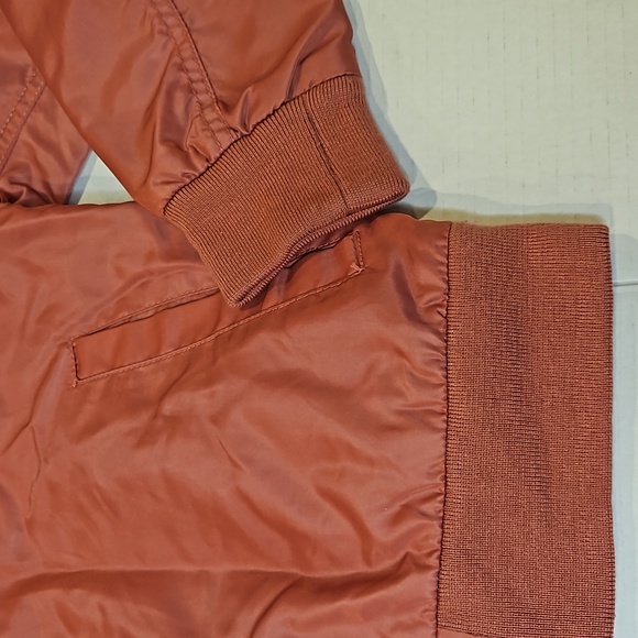 Gap Pink Nylon Bomber Jacket Pink Size S - Picture 5 of 12